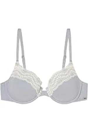 Women secret Sujetador Acolchado Cotton Collection 2 Bra, Azul, 95C Women