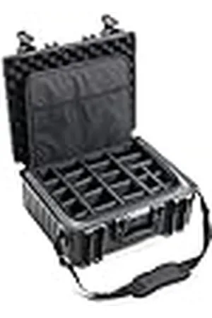 B&W International 6000 - Maletín de Transporte para Exteriores (con Bolsa para Fotos, Resistente al Agua según IP67, Resistente al Polvo, irrompible e Indestructible), , Typ 6000 - Innenmaß