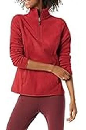 Amazon Chaqueta de Forro Polar con Cremallera de un Cuarto, Manga Larga y Ajuste Clásico (Disponible en Tallas Grandes) Mujer, , XXL Grande