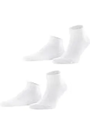 ESPRIT Easy Rib 2-Pack M SN algodón corte unicolor 2 pares, Calcetines cortos Hombre, , 43-46