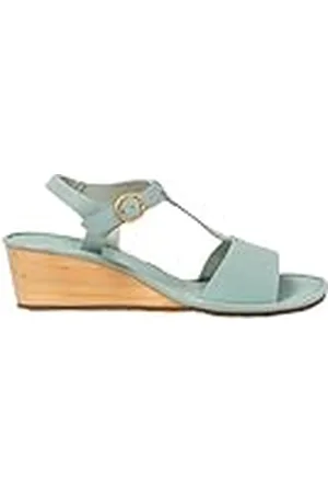 El Naturalista N853 Gaia, Sandalias con cuña Mujer, Blue, 38 EU Ancho