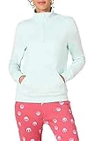 Amazon Top de Felpa de Manga Larga y Cremallera de un Cuarto (Disponible en Tallas Grandes) Mujer, , XS