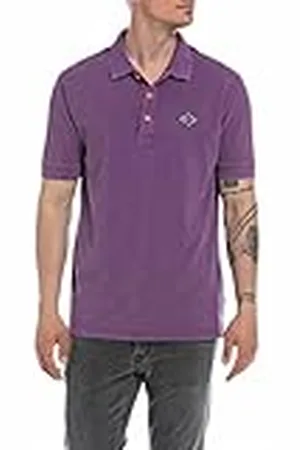 Replay M3070A.000.22696M, Camiseta Hombre, Morado , S