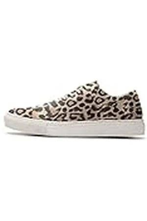 SELECTED Sfdonna Leopard Sneaker, Zapatillas Mujer, Multicolor (Sand), 37 EU