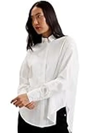 Ted Baker Wmb-izote-Oversized Drop Shoulder Bib Detail Shirt Camisa, , 38 para Mujer