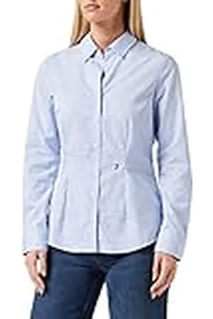 Seidensticker Hemdbluse Langarm Slim Fit Gemustert Bügelfrei Blusa, Mujer, , 44