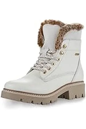 Tamaris Botines de Forro Cálido para Mujer, Piel, Tacón Cuadrado, Duo-Tex, , 38 EU