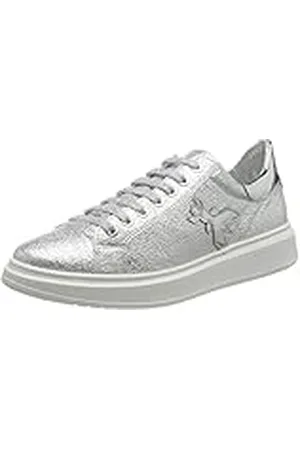 Patrizia Pepe PPJ53, Zapatillas Mujer, Plata, 34 EU