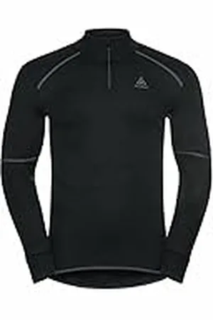Odlo Hombre Camiseta de manga larga de ropa interior funcional con cremallera ACTIVE X-WARM ECO