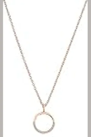 QS by s.Oliver Collar con colgante Collar de señora de plata de ley 925, con sintetizador de circonitas cúbicas, 42+3 cm, color rosa, clave, Se entrega en caja de regalo de joyería