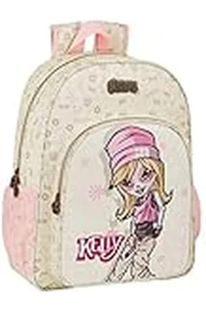 Safta Mochila Escolar Niños de Catrinas Kelly, Elsa y Mariko, 330x140x420mm, , M (M180)