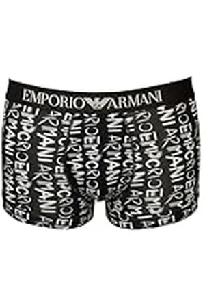 Emporio Armani All Over Logo Trunk Bañador, , L de los Hombres