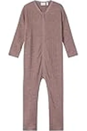 NAME IT NMFWOSSA Wool/Silk Rib Nightsuit Pijama, , 98 para Niñas