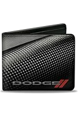 Buckle Hebilla Down Unisex Dodge Red Rhombus Cartera Doble de Fibra de Carbono Talla única
