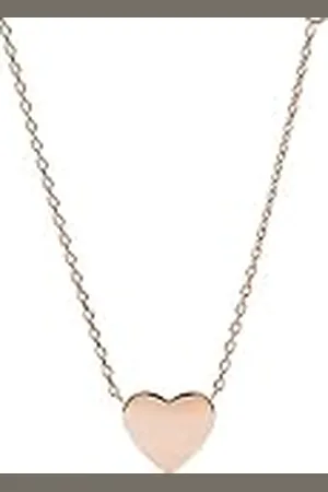 Fossil Collar Para Mujer Vintage Iconic, 40.6 Cm + 5.1 Cm / W:10mm Collar De Acero Inoxidable Rosa Dorado, JF03081791