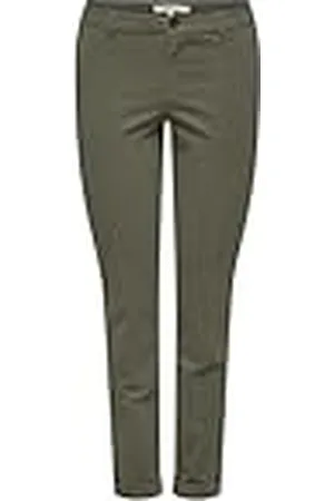 ONLY Onlbiana-Blair MW Cord Chino Pant TLR Pantalones, Calamata, 38W x 32L para Mujer