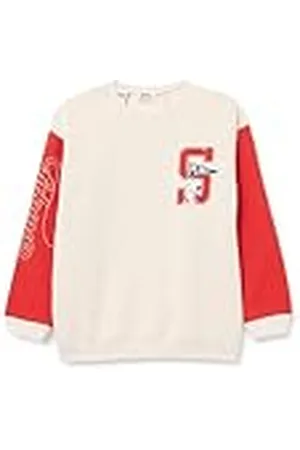 Koton Snoopy Sweatshirt Licensed Long Sleeve Crew Neck Color Block Brushed Interior, Sudadera niñas,
