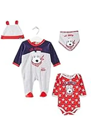 Lee Conjunto de 2 piezas, Suéter + Joggers, Bebés, (0 a 24 meses), Unisex, Niño, Niña, Suave, Lindo, Cálido, Sudadera + Pantalón, Modelo LC IK1660 BOY 4P S1-3/6M, BLEU