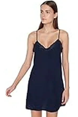 Trendyol Women Relaxed fit Woven Nightgown Mujer Homewear Mini Shift Camisón Tejido de Ajuste Relajado, , 50