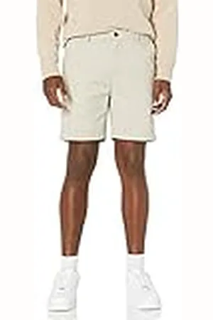Amazon Pantalones Cortos Chinos de Corte Ajustado con Pernera de 18 cm Hombre, , 40W