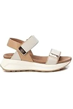 Xti Sandalia Mujer Beige - Calzado Cómodo y Versátil - Moda casual - Modelo 14387403 (Talla 39)