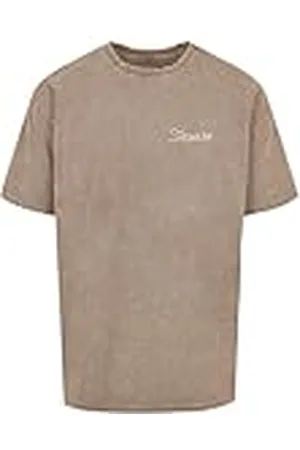 Merchcode Mp0006351-it Beats Loud Acid Washed Heavy Oversize tee Camiseta, Color Caqui, L Hombres