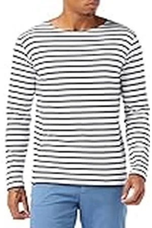 Armor.lux Marinero Houat Héritage Hombre Camiseta, Blanco/Barco, L