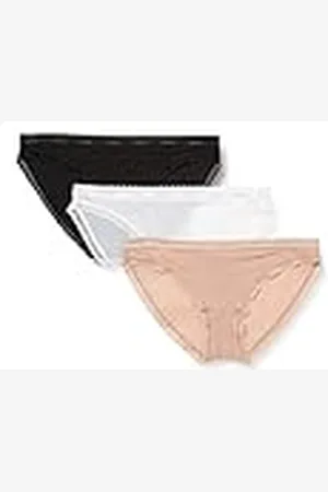 Calvin Klein Mujer Pack de 3 Slips Forma de Bikini con Stretch, , XS