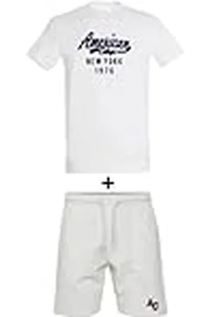 American College Ensemble Lot 2 Pièces T Shirt et Short Enfants Garçons Filles, Conjunto 2 piezas camiseta + pantalón corto Unisex Niños, , 12 Ans
