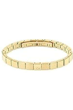 Calvin Klein Pulsera de Eslabones para Hombre Colección MINIMALISTIC SQUARES en Oro Amarillo - 35000489