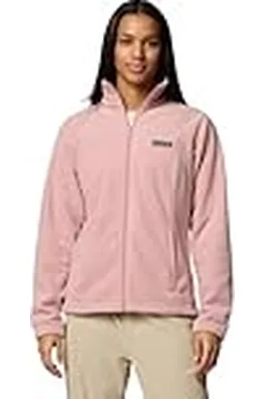 Columbia Benton Springs Chaqueta de forro polar con cremallera completa para mujer, color rosado Eraser Pink, talla XS