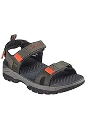 Skechers Tresmen, Sandalias Hombre, Malla sintética de Color Oliva, 47 EU