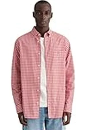 GANT Poplin Gingham Shirt Camisa REG Popelina VIGUETA, , 3XL para Hombre