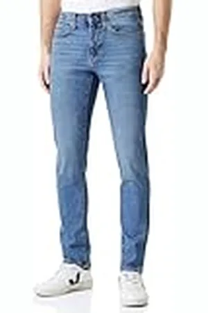 Amazon Pantalón Vaquero Elástico de Ajuste Deportivo Hombre, , 32W / 29L