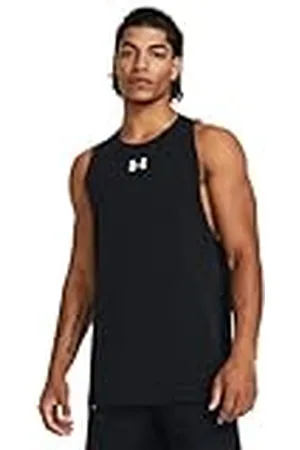 Under Armour UA Baseline Cotton Tank Camiseta de deporte para hombre, camiseta para hombre para jugar al baloncesto, color /blanco
