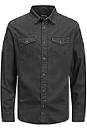 JACK & JONES Jjesheridan Shirt L/s, Camisa vaquera Hombre, , X-Small