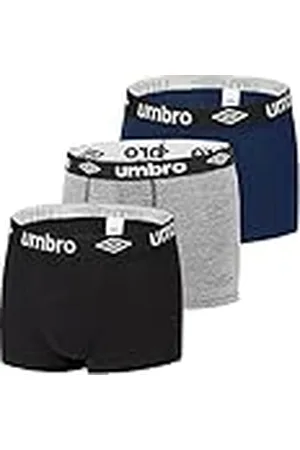Umbro Calzoncillo Ropa Interior Hombre Algodón Liso (Paquete de 3)