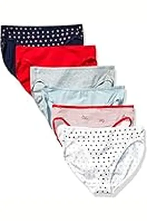 Amazon Ropa Interior de algodón con Pernera Alta (Disponible en Tallas Grandes) Mujer, Pack de 6, , 40