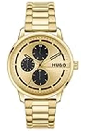 HUGO BOSS Reloj Analógico de Cuarzo Multifunción para Hombre Colección #Stamp Multi con Correa de Acero Inoxidable de Color - 1530385