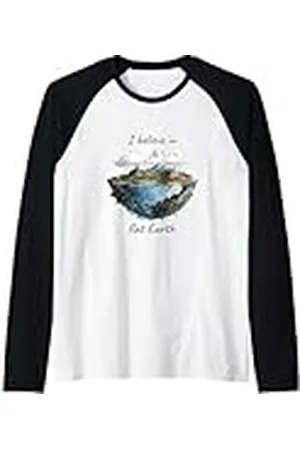 Gildan Creo en la Tierra Plana Camiseta Manga Raglan