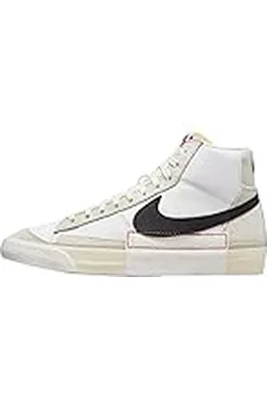 Nike Blazer Mid Pro Club, Sneaker Hombre, Blanco/Negro-luz-Hueso, 37.5 EU