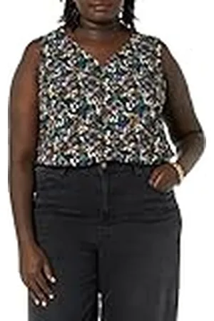 Amazon Camiseta Interior sin Mangas de Ajuste Normal (Disponible en Tallas Grandes) Mujer, , S