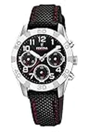 Festina Reloj Infantil F20346/3 Junior Collection Caja de Acero Inoxidable 316l Plateado Correa de Cuero