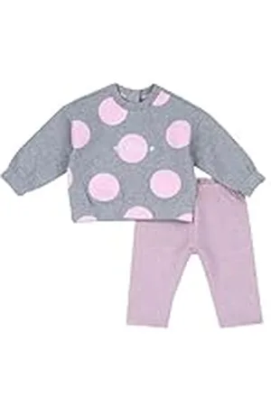 chicco Conjunto de Dos Piezas: Leggins Y Sudadera, Bebé-Niñas, , 9 meses, Diseñado en Italia