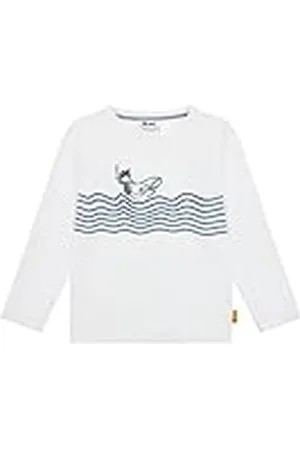 Steiff T-Shirt Langarm Camiseta de Manga Larga, , 92 para Niños