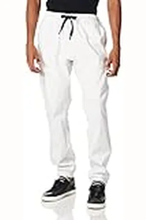 Southpole Pantalones Deportivos básicos de Sarga elástica-Tallas Regulares y Grandes y Altas Informales, , Large Hombres