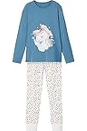 NAME IT Nkfnightset Real Unicorn Noos Juego de Pijama, , 86-92 (Pack de 2) para Niñas