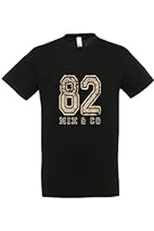 Supportershop – Camiseta 82 Mix and Co niño, T-Shirt Enfant Noir 82 Mix and co, , 4 años (Talla del Fabricante: 4 ANS)