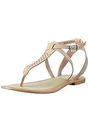 VERO MODA Vmanneli Leather Sandal, de Tiras Mujer, Beige (Shrimp), 39 EU