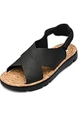 Camper Oruga K200157, Sandalias de Punta Descubierta Mujer, Black 022, 36 EU